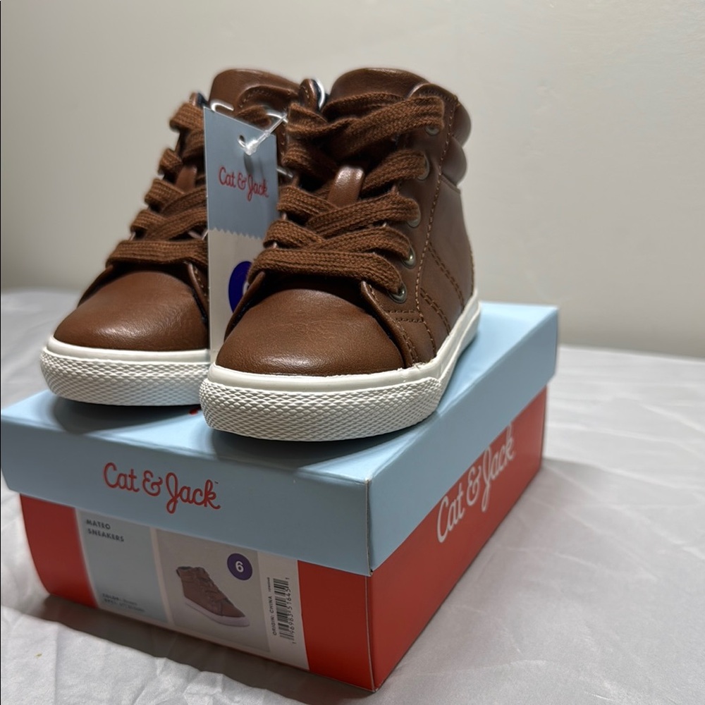 Cat & Jack Kids Brown High-Top Sneakers
